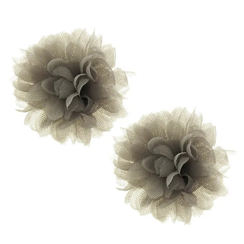 1.5cm x 4cm Tulle Flowers (available in 3 colours)